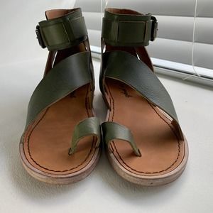 FREE PEOPLE VALE BOOT SANDAL KHAKI SIZE 37 Brand New